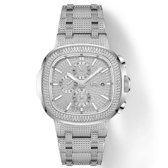 New JBW Men's Heist 1/7 cttw Diamond Quartz Stainless Steel Watch J6380D 45mm - Picture 4 of 10